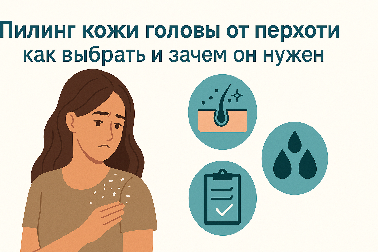 Пилинг кожи головы от перхоти 